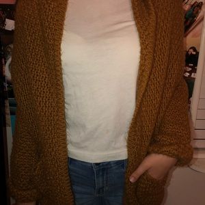 light brown cardigan